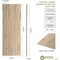 Ekena Millwork Rustic Three Board Joined Board-n-Batten Hand Hewn Faux Wood Shutters w/No Batten, 16 1/2W x 76H, PR SHUBJN16X76HHPR - alternate 2